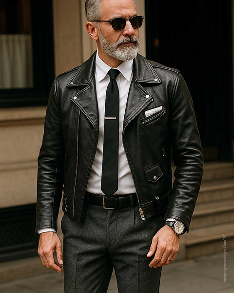 Elegancia y actitud: La guía definitiva para vestir chaqueta de cuero