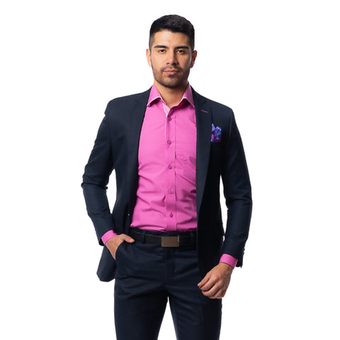 Camisa casual fucsia