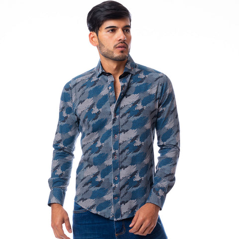 Camisa casual Coveñas gris 02