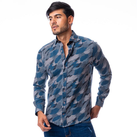 Camisa casual Coveñas gris 02