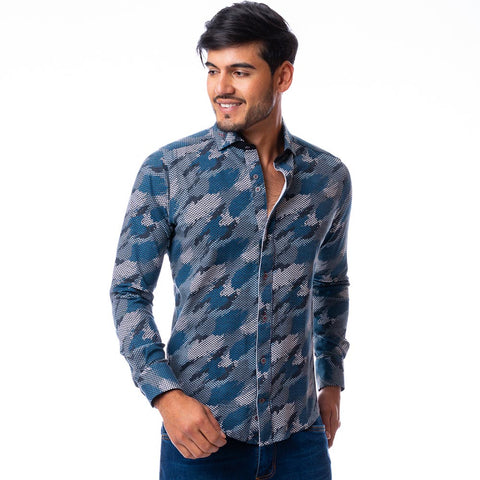 Camisa casual Coveñas gris 02