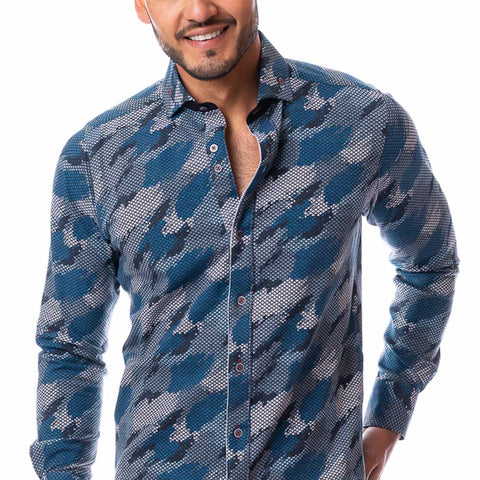 Camisa casual Coveñas gris 02