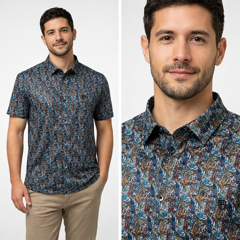 Camisa Barranquilla Selva (azul)