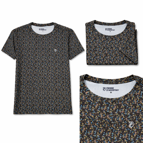 Camiseta Barranquilla Flores (amarillo)