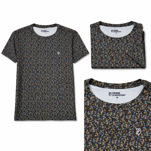 Camiseta Barranquilla Flores (amarillo)